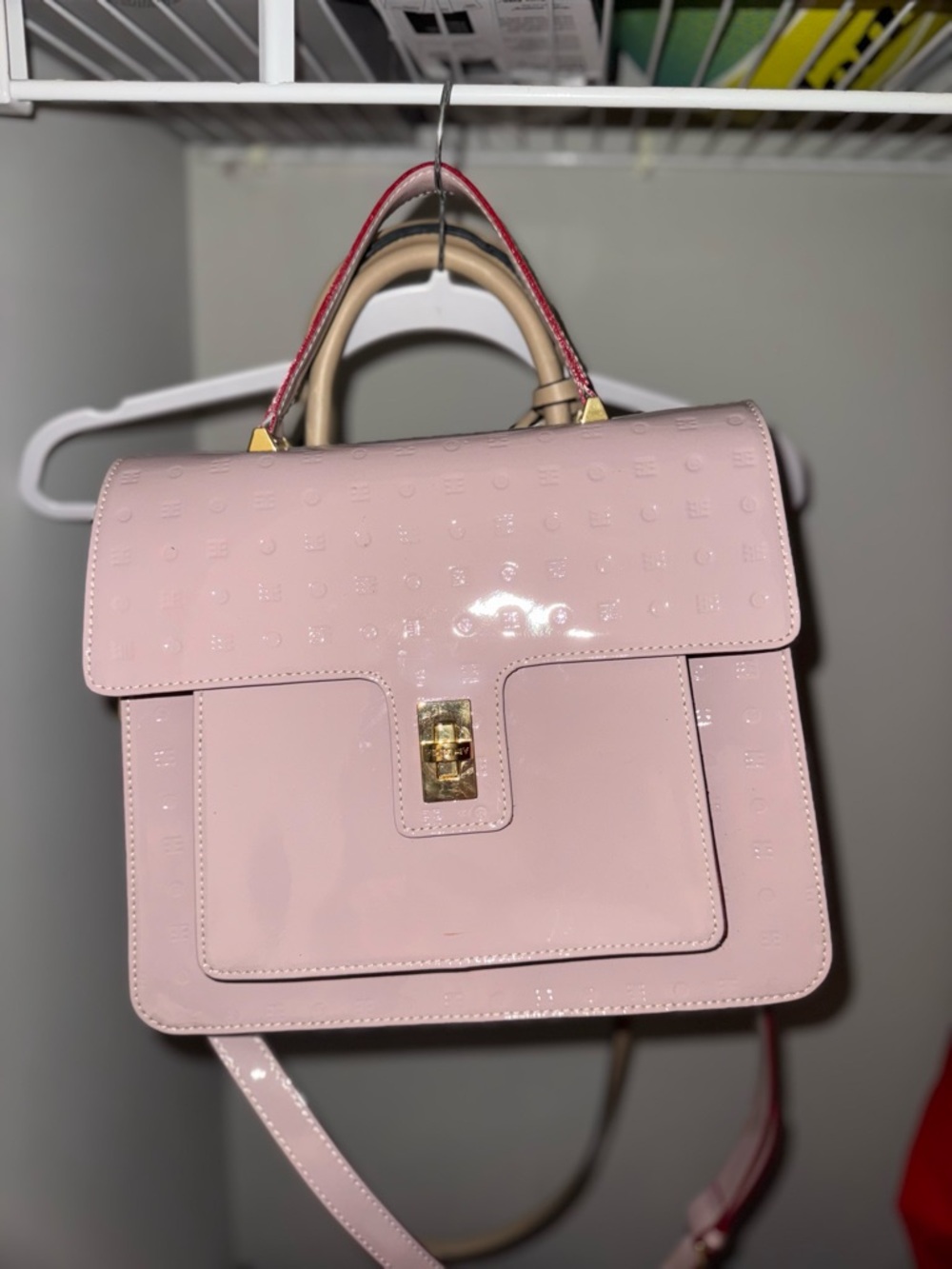 Pink Patent Top-Handle Women's Satchel